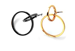 Σκουλαρίκι ορείχαλκος κύκλοι 24x16mm sk49