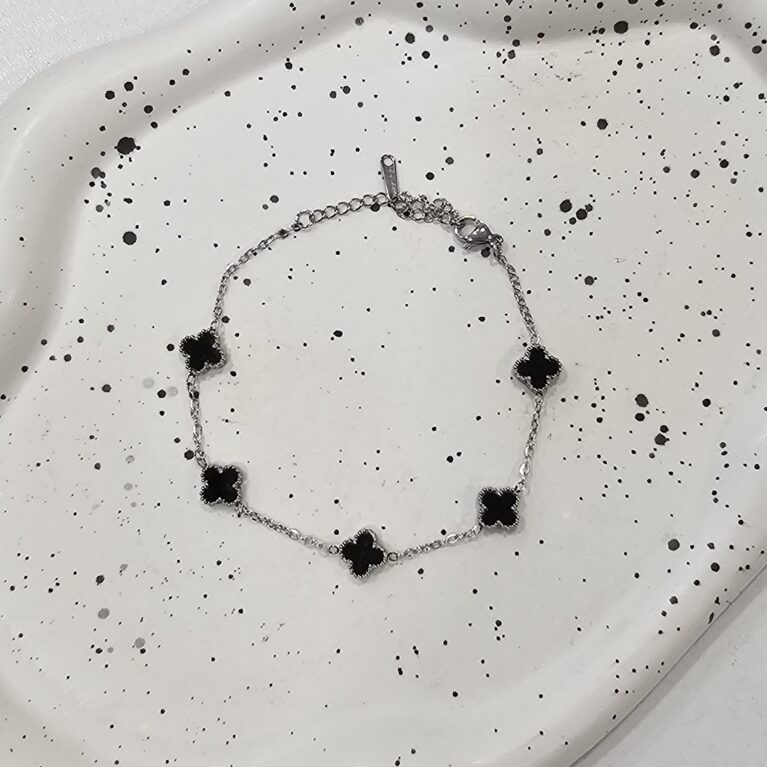 Βραχιόλι ανοξείδωτο ατσάλι επιπλατινωμένο με σταυρουδάκι v43