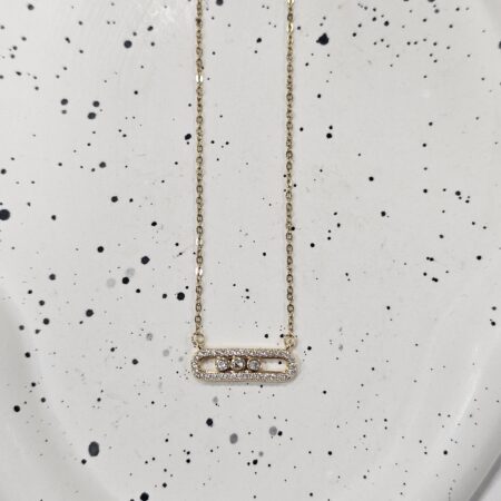 Κολιέ παραμάνα ανοξείδωτο ατσάλι επιχρυσωμένο k55