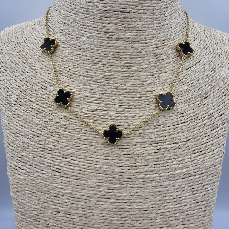 Κολιέ σταυρός ανοξείδωτο ατσάλι επιχρυσωμένο k72