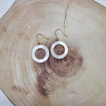 Σκουλαρίκι ανοιχτός κύκλος ανοξείδωτο ατσάλι φίλντισι 4.3εκ επιχρυσωμένο sk79