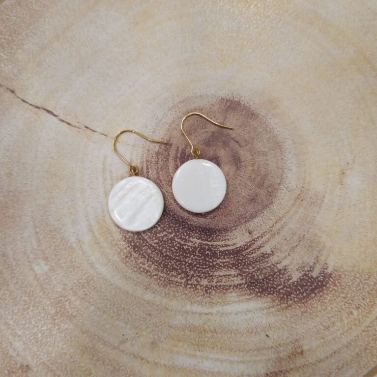 Σκουλαρίκι κύκλος ανοξείδωτο ατσάλι φίλντισι 4.3εκ επιχρυσωμένο και επιπλατινωμένο sk80