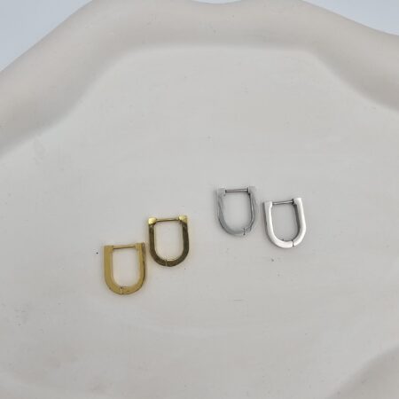 Σκουλαρίκι ανοξείδωτο ατσάλι 1.6εκ επιπλατινωμένο και επιχρυσωμένο sk128