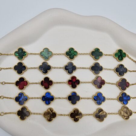 Βραχιόλι σταυρουδάκι ανοξείδωτο ατσάλι επιχρυσωμένο v65