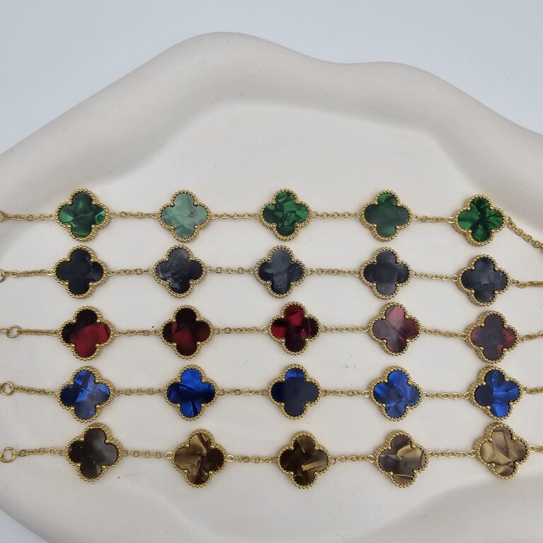 Βραχιόλι σταυρουδάκι ανοξείδωτο ατσάλι επιχρυσωμένο v65