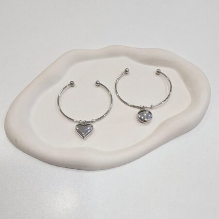 Βραχιόλι ανοξείδωτο ατσάλι επιπλατινωμένο v98