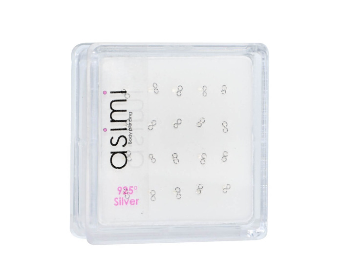 Ασημένιο σκουλαρίκι μύτης άπειρο m13