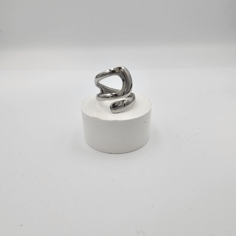 Δαχτυλίδι ανοξείδωτο ατσάλι επιπλατινωμένο d100