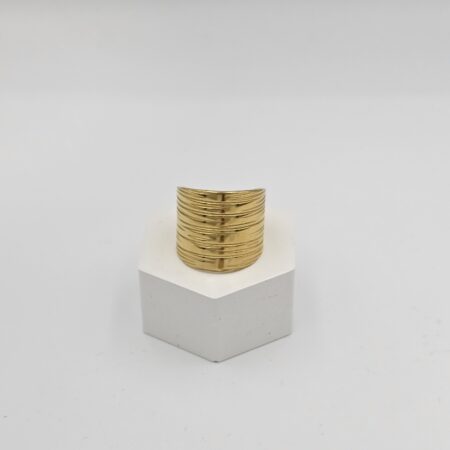 Δαχτυλίδι ανοξείδωτο ατσάλι επιχρυσωμένο d102