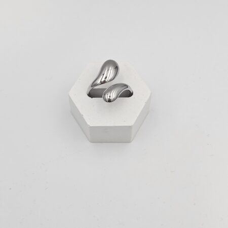 Δαχτυλίδι ανοξείδωτο ατσάλι επιπλατινωμένο d99