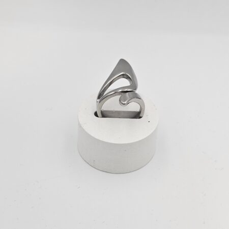 Δαχτυλίδι ανοξείδωτο ατσάλι επιπλατινωμένο d98