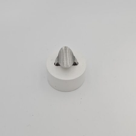 Δαχτυλίδι οβάλ ανοξείδωτο ατσάλι επιπλατινωμένο d50