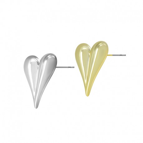 Ακρυλικό σκουλαρίκι καρδιά 20x25mm sk126