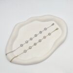 Bραχιόλι κύκλοι με στρας ανοξείδωτο ατσάλι επιπλατινωμένο και επιχρυσωμένο v112